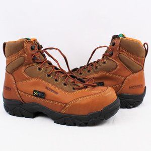 Hytest Internal Met Safety Boots in Size 9 Medium Brown - FCM45